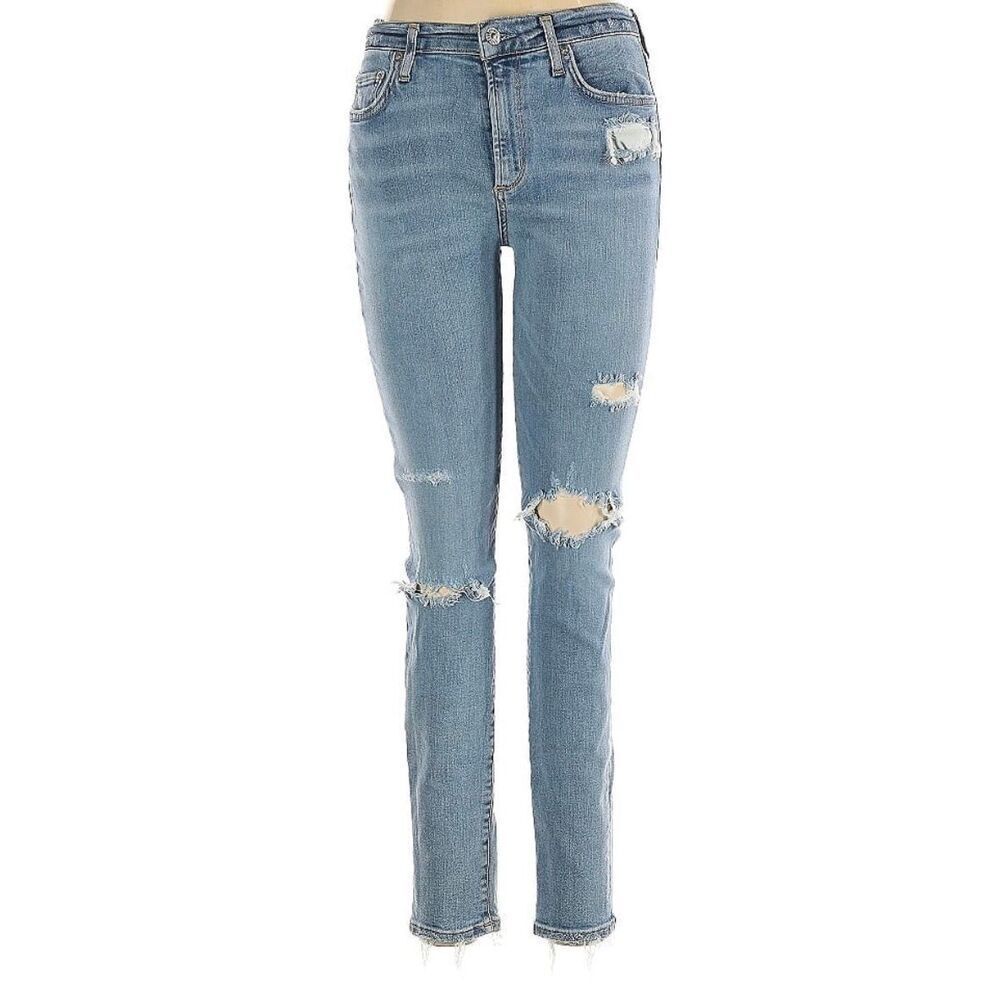AGOLDE Los Angeles Premium Ripped Knee Highโ Rise Jeans Size 29